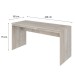 Mesa para Escritório W15 150 Snow - Compace