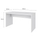 Mesa Escrivaninha W15 136 Branco Chess - Compace
