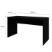 Mesa Escrivaninha W15 136 Preto ônix - Compace