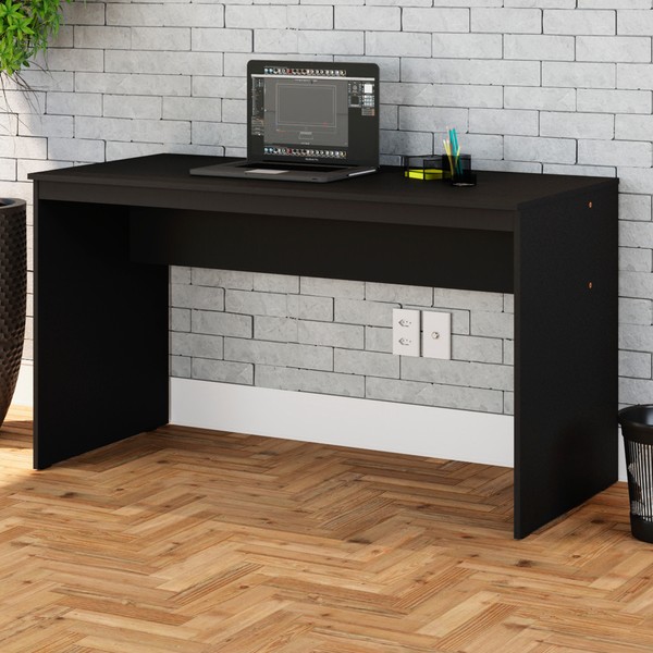 Mesa Escrivaninha W15 136 Preto ônix - Compace