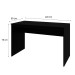 Mesa Escrivaninha W15 120 Preto ônix - Compace