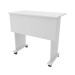 Mesa Escrivaninha Dobrável com Rodízio Branco Me4117 -Tecno Mobili