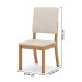 Cadeira Kit 2 Cadeiras Mila Nature/Linho - Henn