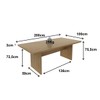 Mesa de Reunião Amendoa Me4119 - Tecno Mobili