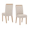 Cadeiras Kit 2 Cadeiras Nina Nature/Linho - Henn