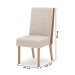 Cadeiras Kit 2 Cadeiras Anne Nature/Courano/Linho - Henn