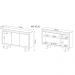 Armário para Escritório Horizontal 3 Portas Branco/Branco Me4120 - Tecno Mobili