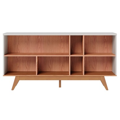 Balcão Buffet Noronha 3 Portas 1 Prateleira Off White/Matte/Freijó - Colibri