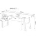 Mesa para Escritório 2 Gavetas Me4122 Branco/Branco - Tecno Mobili