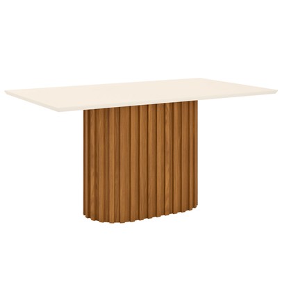 Mesa de Madeira Solana Nature/Off White Sc69 - Henn