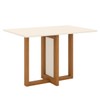 Mesa de Madeira Natalí Nature/Off White Sc75 - Henn