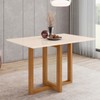 Mesa de Madeira Natalí Nature/Off White Sc75 - Henn