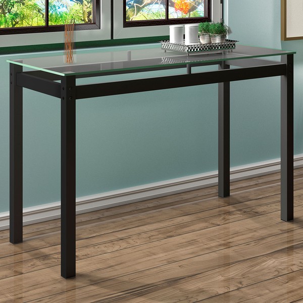 Aparador Tokio com Tampo de Vidro Preto - Art Panta