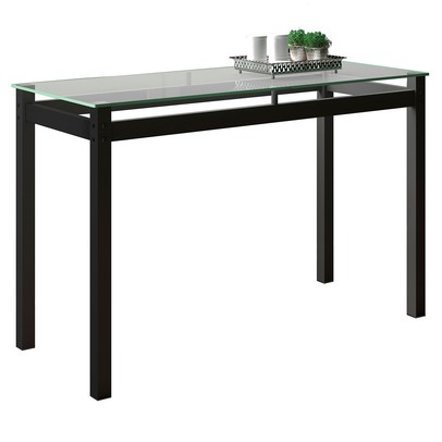 Aparador Tokio com Tampo de Vidro Preto - Art Panta