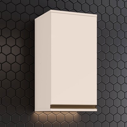 Armário Aéreo Cozinha Connect 1 Porta Off White C51 - Henn