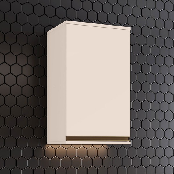 Armário Aéreo Cozinha Connect 1 Porta Off White C52 - Henn