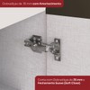 Armário Aéreo Cozinha Connect 1 Porta Off White C52 - Henn