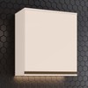 Armário Aéreo Cozinha 60 Cm Connect 1 Porta Off White - Henn