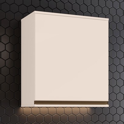 Armário Aéreo Cozinha 60 Cm Connect 1 Porta Off White - Henn