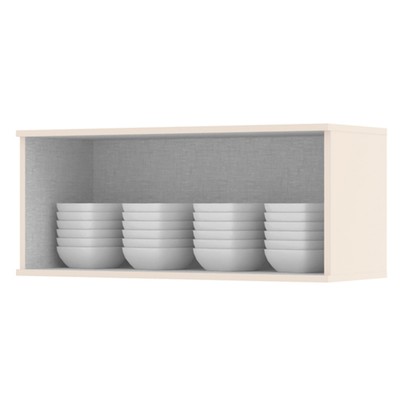 Armário Aéreo Cozinha 80 Cm Connect 1 Porta Off White - Henn