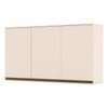 Armário Aéreo Cozinha Connect 3 Portas Off White - Henn