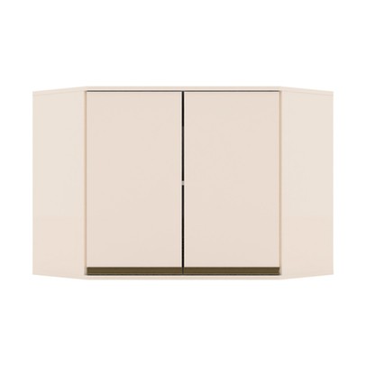 Armário Aéreo Cozinha Canto Oblíquo Connect 2 Portas 100% Mdf Off White - Henn