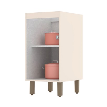 Armário de Cozinha 1 Porta Connect Off White C62 - Henn