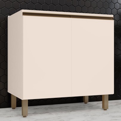 Armário de Cozinha 2 Portas Connect Off White C64 - Henn