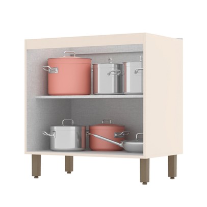 Armário de Cozinha 2 Portas Connect Off White C64 - Henn