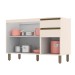Balcão de Cozinha para Pia 120 Cm Connect 3 Portas 2 Gavetas 100% Mdf Off White C66 - Henn