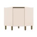 Armário de Cozinha para Canto Oblíquo 1 Porta Connect Off White C67 - Henn