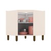 Armário de Cozinha para Canto Oblíquo 1 Porta Connect Off White C67 - Henn