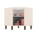 Armário de Cozinha para Canto Oblíquo 1 Porta Connect Off White C67 - Henn
