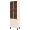 Cristaleira 4 Portas Connect Off White C71 - Henn