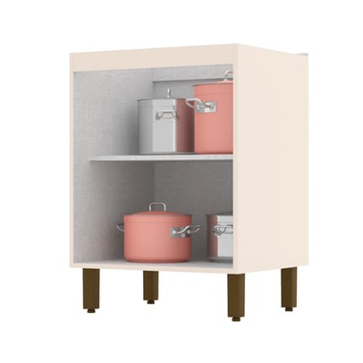 Armário de Cozinha 60 Cm Connect 2 Portas 100% Mdf Off White C78 - Henn