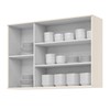 Armário Aéreo Cozinha 120cm Connect 3 Portas 100% Mdf Off White - Henn