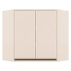 Armário Aéreo Cozinha 79 Cm Connect Oblíquo 2 Portas 100% Mdf Off White - Henn