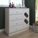 Cômoda Infantil Escotilha 1 Porta 4 Gavetas Branco - Panorama Móveis