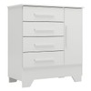 Cômoda Infantil Kids 1 Porta 4 Gavetas Branco - Panorama Móveis