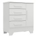 Cômoda Infantil Kids 1 Porta 4 Gavetas Branco - Panorama Móveis
