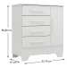 Cômoda Infantil Kids 1 Porta 4 Gavetas Branco - Panorama Móveis