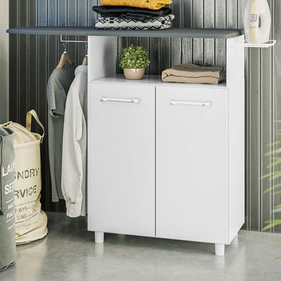 Tábua de Passar Roupa Melissa 2 Portas Branco - Nicioli