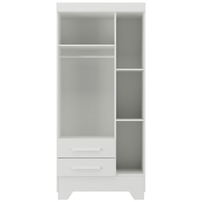 Guarda-Roupa Infantil Doce Sonho 3 Portas 2 Gavetas Branco - Panorama Móveis