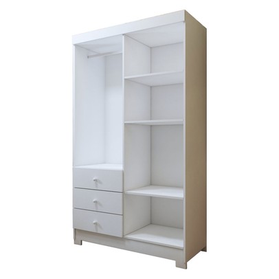 Guarda-Roupa Infantil Escotilha 4 Portas 3 Gavetas Branco - Panorama Móveis