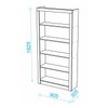 Estante para Livros Bl 01 Branco - Brv Móveis