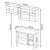 Cozinha Compacta álamo 6 Portas 3 Gavetas Montana/Fumê - Quiditá Móveis