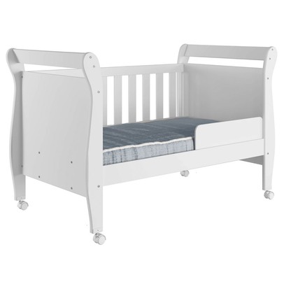 Berço Mini Cama Slim 100% Mdf Branco Tigus Baby