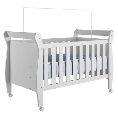 Berço Mini Cama Slim 100% Mdf Branco Tigus Baby