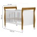 Berço Mini Cama Slim 100% Mdf Branco/Madeirado Ypê Tigus Baby