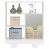 Cômoda Infantil Flocos 1 Porta 3 Prateleiras Branco - Tigus Baby